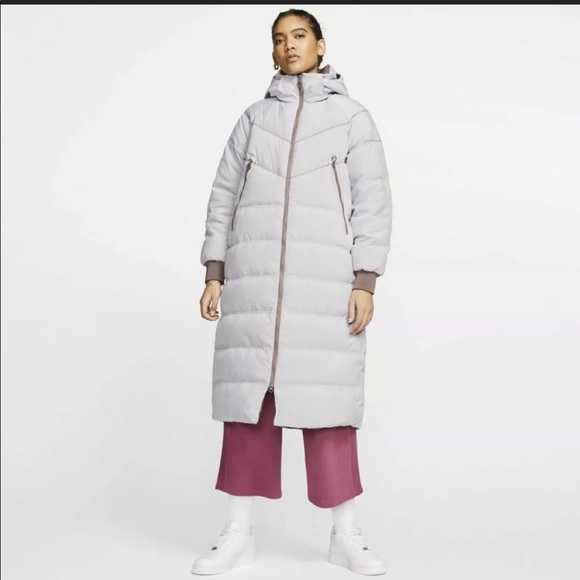 long down jacket nike
